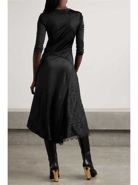 givenchy jersey midi dress|GIVENCHY Asymmetric lace.